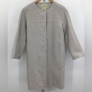 ‘S Max Mara No-collar Coat, Color: Grey, Size: 2